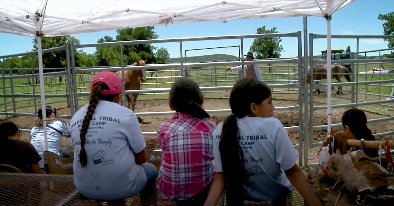 Connecting with the wild horses in Elgin, Oklahoma