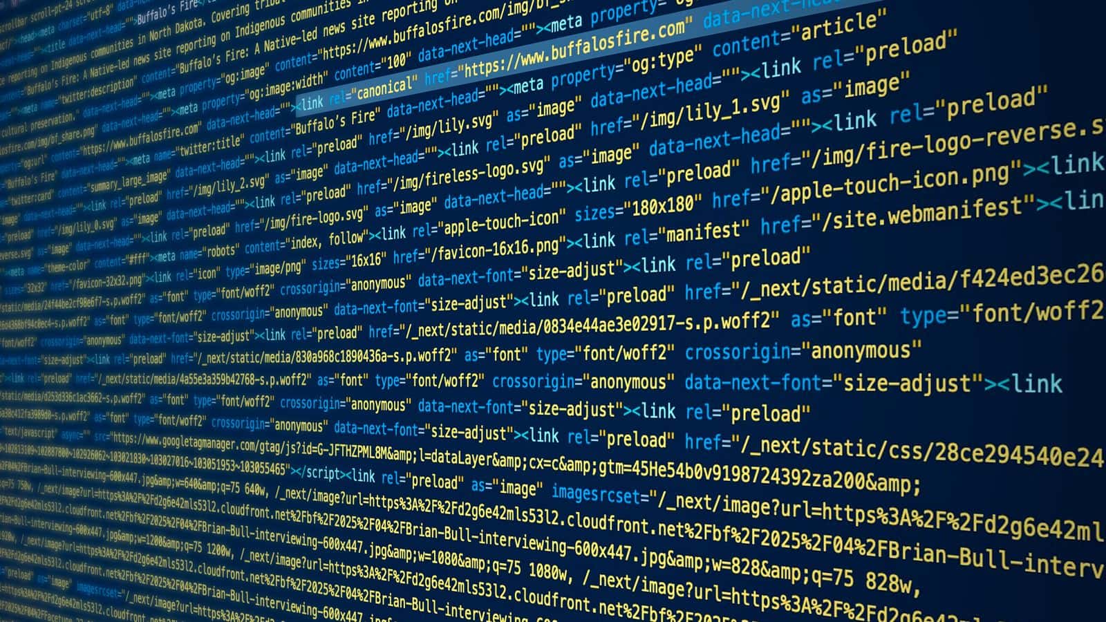 The Buffalo's Fire seen from the perspective of a search engine (Photo credit: Julian Bozzano)