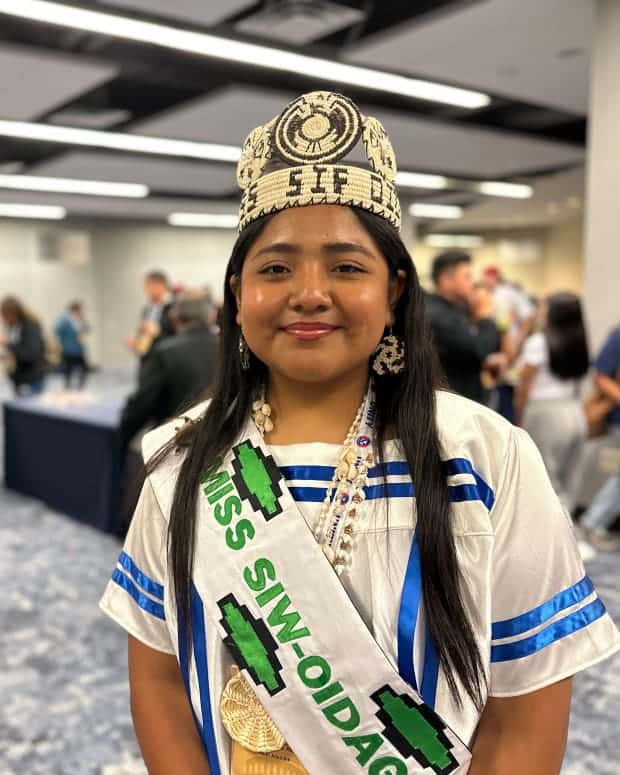 Kaitlin Cachora, 14, from the Tohono O'odham Nation in southern Arizona was one of over 2,400 youth leaders to attend 2023 UNITY Conference in Washington, D.C. (Pauly Denetclaw, ICT)