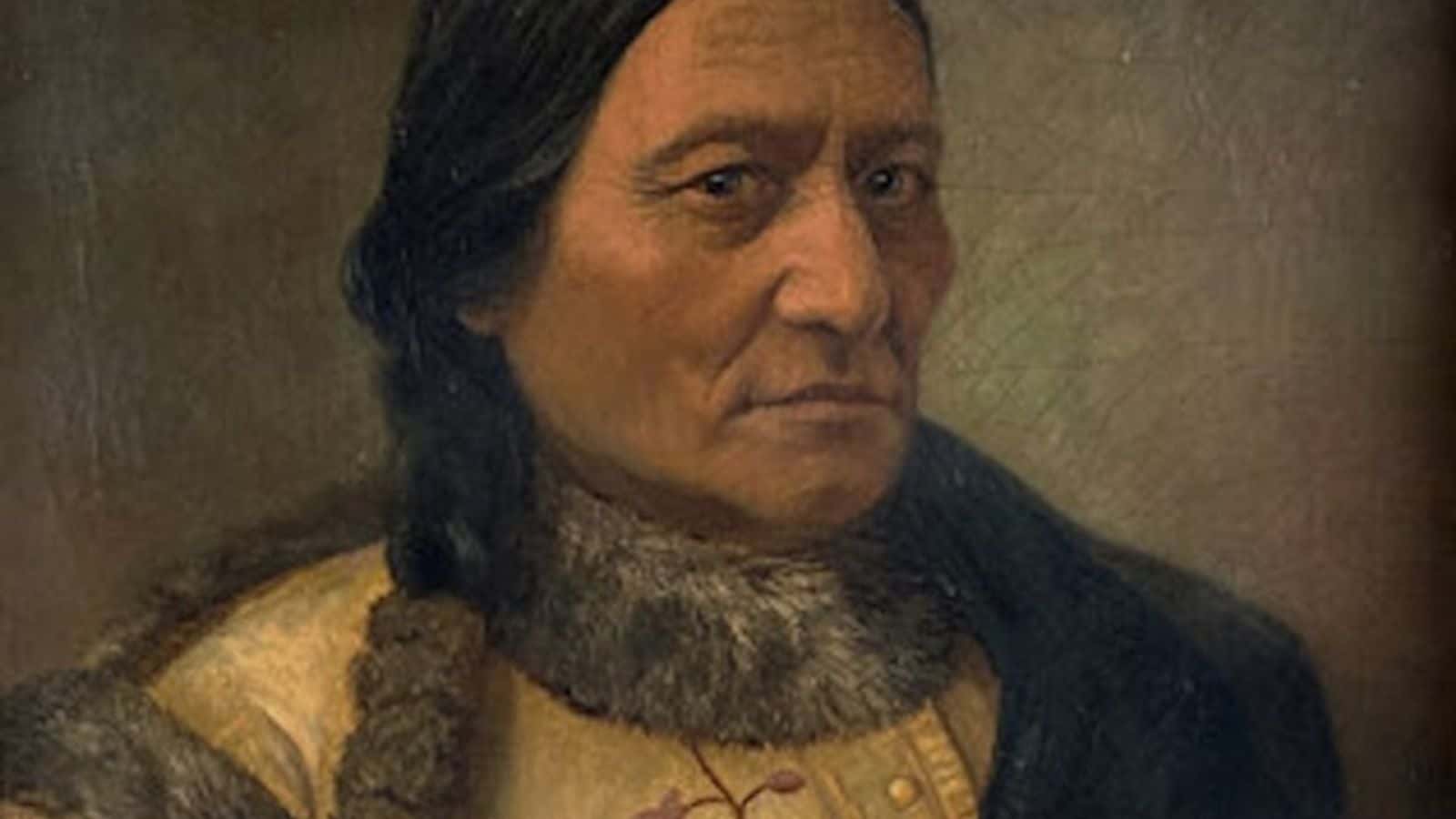 This 1890 painting of Sitting Bull by artist Catherine Weldon sold at auction on March 18, 2023, for $67,000 at Blackwell Auctions in Clearwater, Florida. Weldon's friendship with Sitting Bull in the late 1880s was told, with some embellishment, in the 2017 film, "Woman Walks Ahead," starring Jessica Chastain as Weldon and Michael Greyeyes as Sitting Bull. (Photo courtesy of Blackwell Auctions)