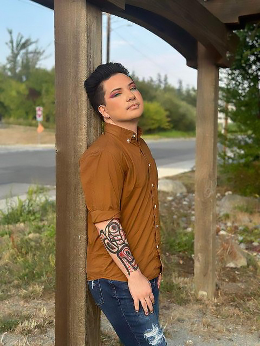 A portrait of Andres "Dre" Thornock, taken on the Tulalip Tribes reservation by their sister. (Courtesy photo)