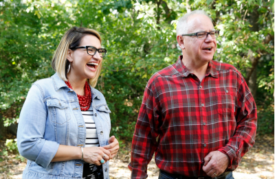 Rep. Peggy Flanagan and Congressman Tim Walz continue their partnership in Minnesota. Flanagan is running for Lt. Governor and Walz Governor as Democratic Farmer Labor Party candidates. (Campaign photo)