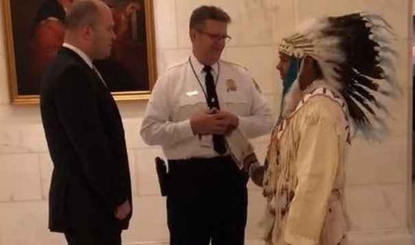 Yakama Nation Chairman denied entry to Supreme Court for wearing headdress