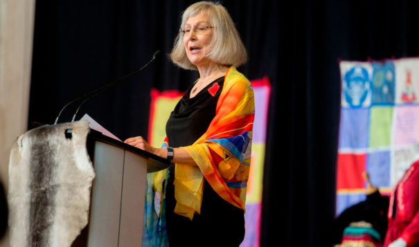 At the Inquiry's closing ceremony, Chief Commissioner Marion Buller said that “an absolute paradigm shift is required to dismantle colonialism in Canadian society.” 

Chief Commissioner Marion Buller speaks at the closing ceremony marking the conclusion of the National Inquiry into Missing and Murdered Indigenous Women and Girls at the Museum of History in Gatineau, Quebec on June 3, 2019. - After two and a half years of hearings, a Canadian inquiry released its final report on the disappearance and death of hundreds, if not thousands of indigenous women, victims of endemic violence it controversially said amounted to "genocide." (Photo by Andrew Meade / AFP)        (Photo credit should read ANDREW MEADE/AFP/Getty Images)