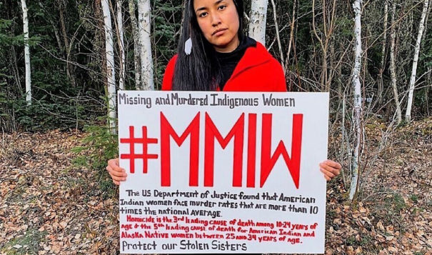 COURTESY / Native Women’s Wilderness
Native Women’s Wilderness: “By wearing red, we can call back the missing spirits of our women and children so we can lay them to rest."