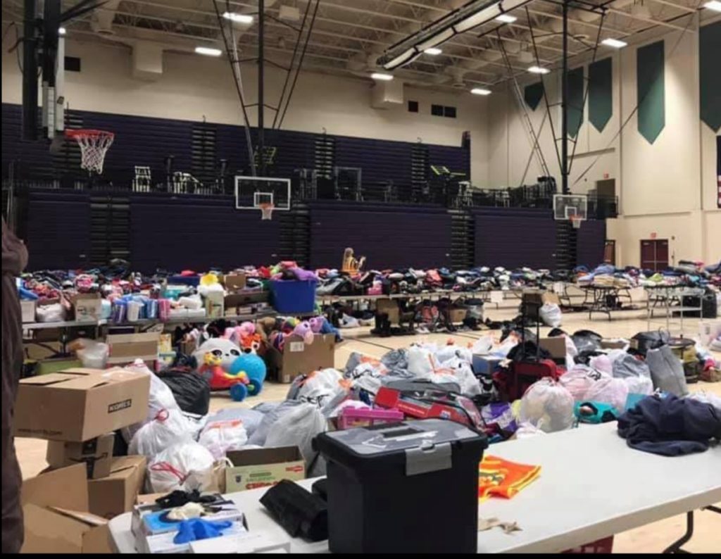 Fort Berthold Reservation citizens moved quickly to donate clothing and household items for families whose homes were destroyed in an early morning apartment complex fire in New Town, N.D.