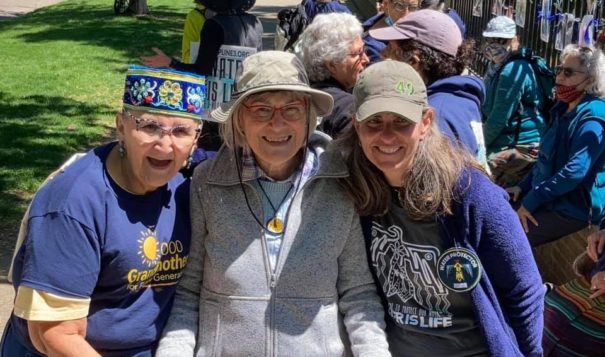 1,000 Grandmothers rallied “for future generations” May 26th to punctuate a call from organizers worldwide urging allies to attend the Treaty People Gathering during the first week of June 2021.
(Courtesy / Honor the Earth)