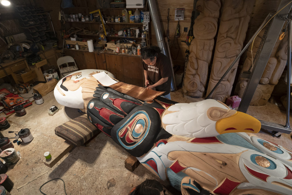 Totem pole to be carried across the United States.