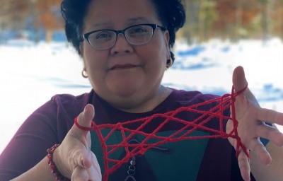 Christine Begay, Diné, plays string games with her family and uses them in her classroom in Minnesota. (Photo courtesy of Christine Begay)

Indian Country Today