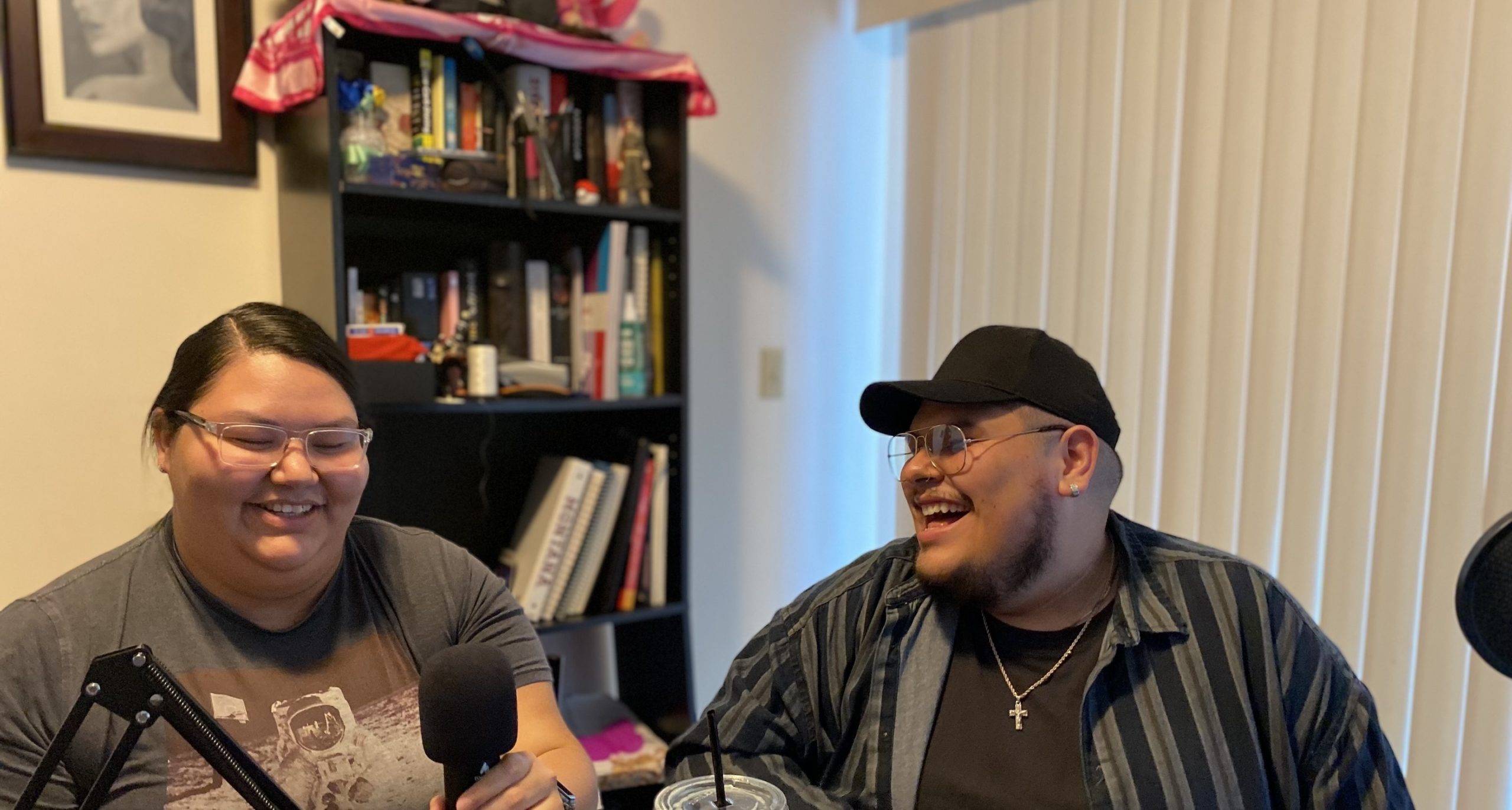 Alyxandria Sunchild and DeShaun Keeble, Co-Hosts of the CafAYE Native podcast.