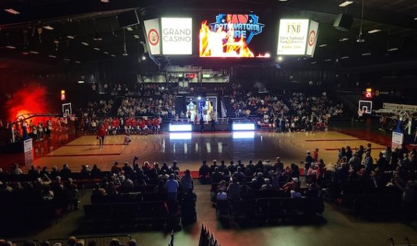 The FireLake Arena, home of the Potawatomi Fire, on March 19, the first home game of the season. 
(Photo by Rachael Melot, courtesy of Citizen Potawatomi Nation)
