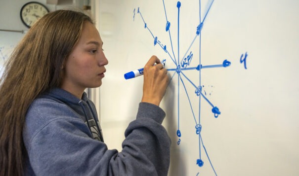 Beginning in middle school, MT Aims participants receive exposure to science, technology, engineering and math to help build an accessible pathway to college and STEM careers.