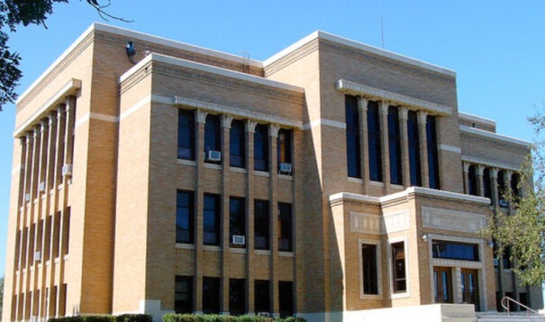 The Charles Mix County Courthouse in Lake Andes, South Dakota. (Courtesy Charles Mix County website)