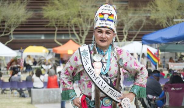 Travis Goldtooth, a member of the Navajo Nation, was the reigning Miss Montana Two-Spirit in 2019. Katherine Davis-Young for The Washington Post via Getty Images
