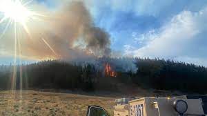 Taken July 30, 2023 on the #NiaradaFire, CSKT fire engine 1367 responded to the start of the fire, assisted with initial size-up to engage. (Photo by: Lucas Michel, CSKT Division of Fire Facebook page)