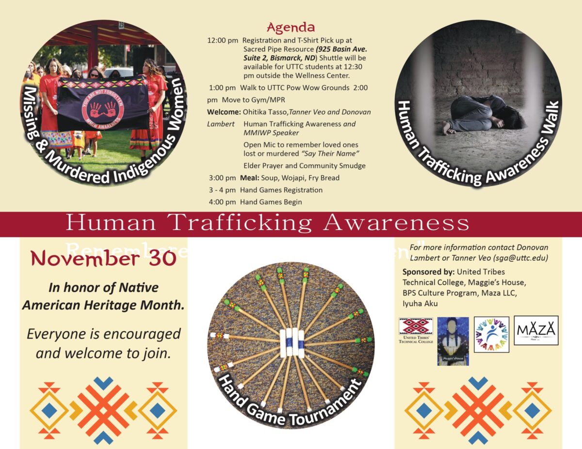 During the Human Trafficking Awareness Walk on Nov. 30, friends and family have the chance to say aloud the names of lost or missing loved ones. Courtesy of UTTC